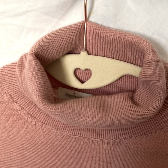 Kate Spade: Conchshell (876) Brooke Street Turtleneck Pocket Sweater- L - Picture 14 of 16